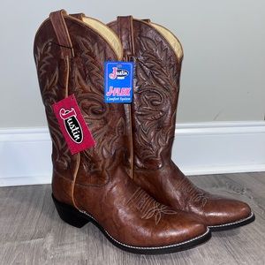 BRAND NEW NEVER WORN JUSTIN BUCK 13" WESTERN BOOT